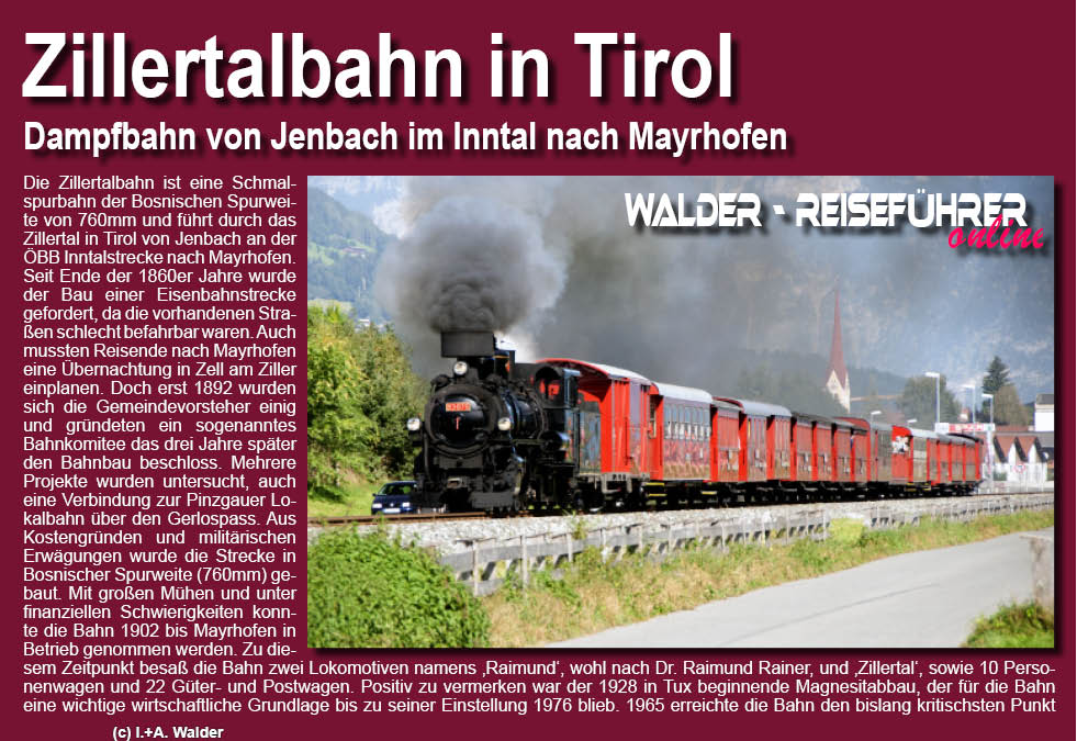 Zillertalbahn in Tirol