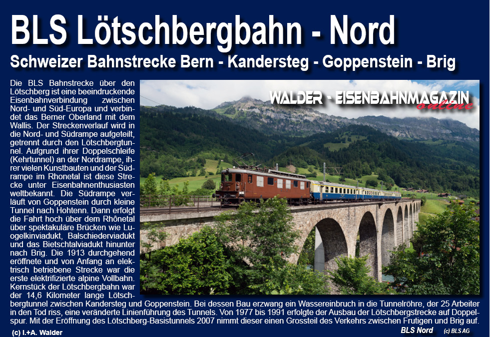 BLS Bahnstrecke Lötscherg