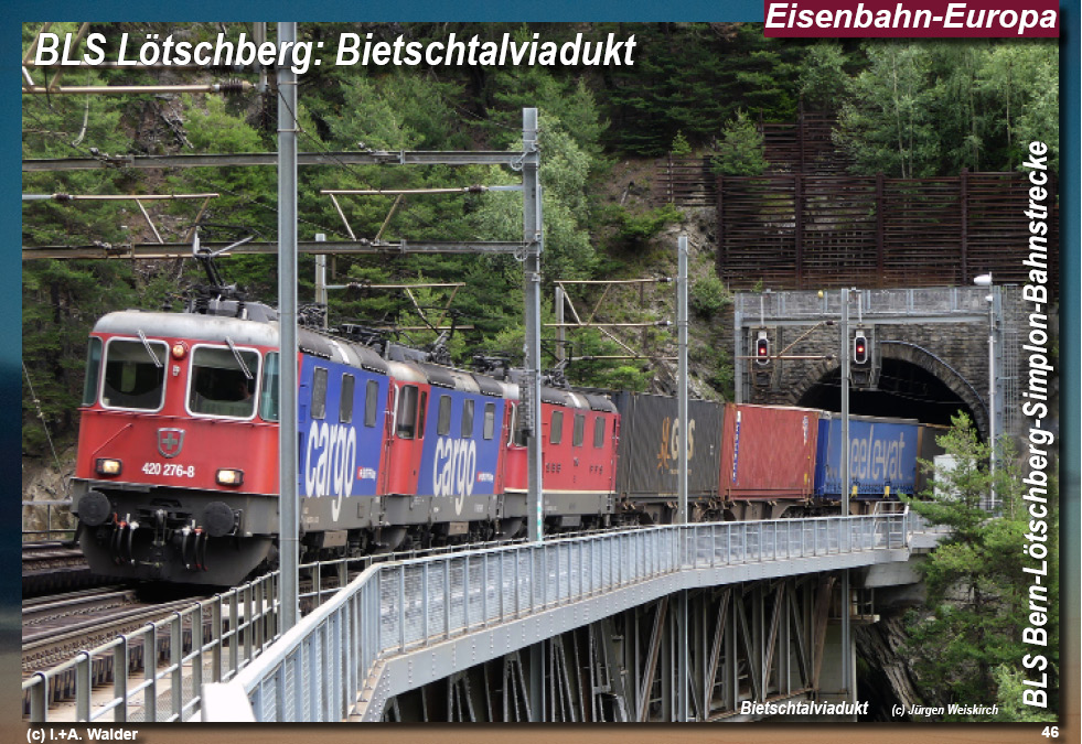BLS Bahnstrecke Bern-Lötschberg-Simplon- Brig Bf und BLS Depot