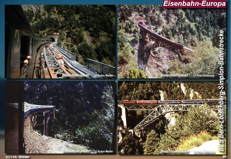 BLS Bahnstrecke Bern-Lötschberg-Simplon- Brig Bf und BLS Depot