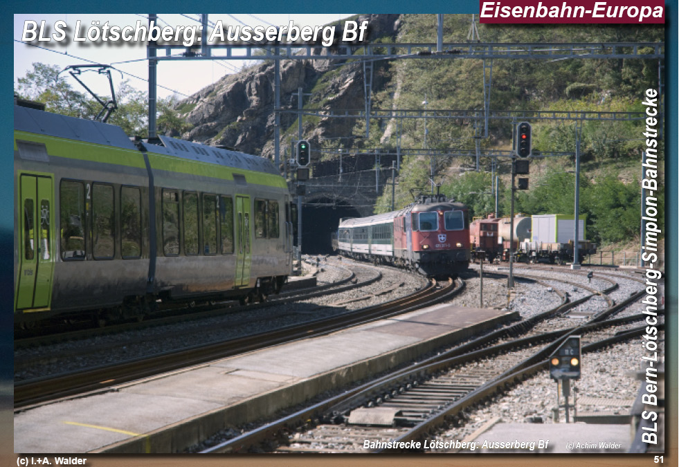 BLS Bahnstrecke Bern-Lötschberg-Simplon- Bahnstrecke Brig - Simplontunnel - Domodosola