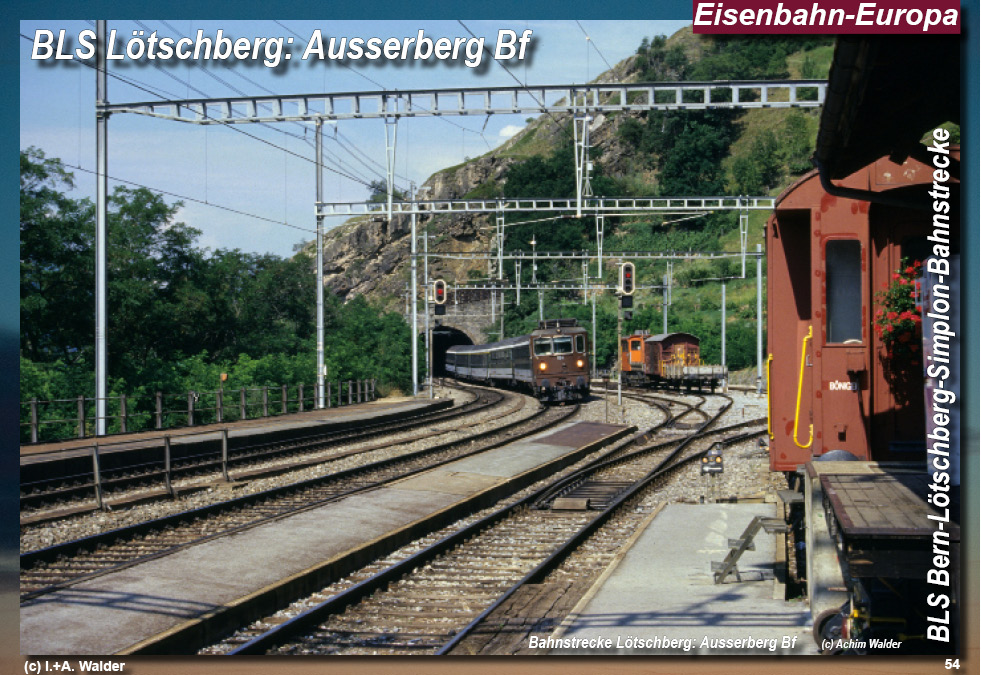 BLS Bahnstrecke Bern-Lötschberg-Simplon- Bahnstrecke Brig - Simplontunnel - Domodosola