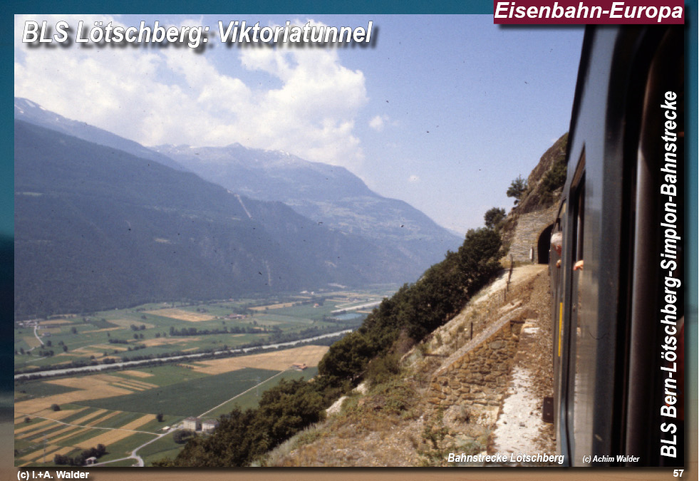 BLS Bahnstrecke Bern-Lötschberg-Simplon- Lokomotiven und Wagen