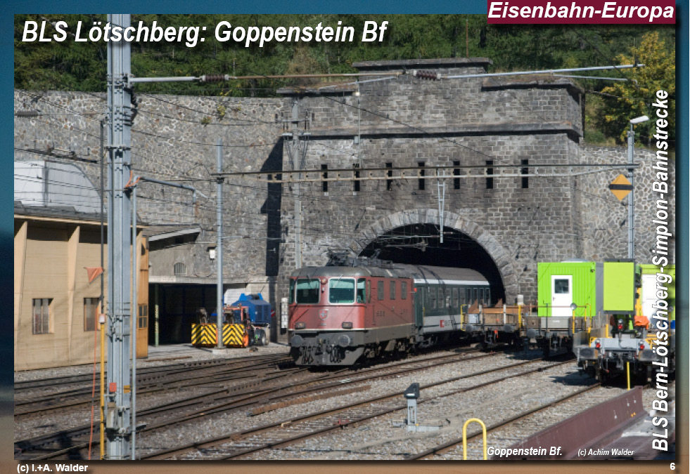 BLS Bahnstrecke Bern-Lötschberg-Simplon Goppemstein Bf. - Autoverladung