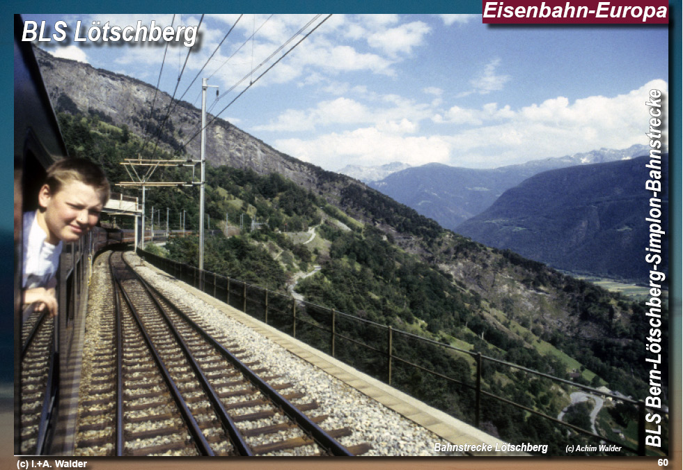 BLS Bahnstrecke Bern-Lötschberg-Simplon- Lokomotiven und Wagen