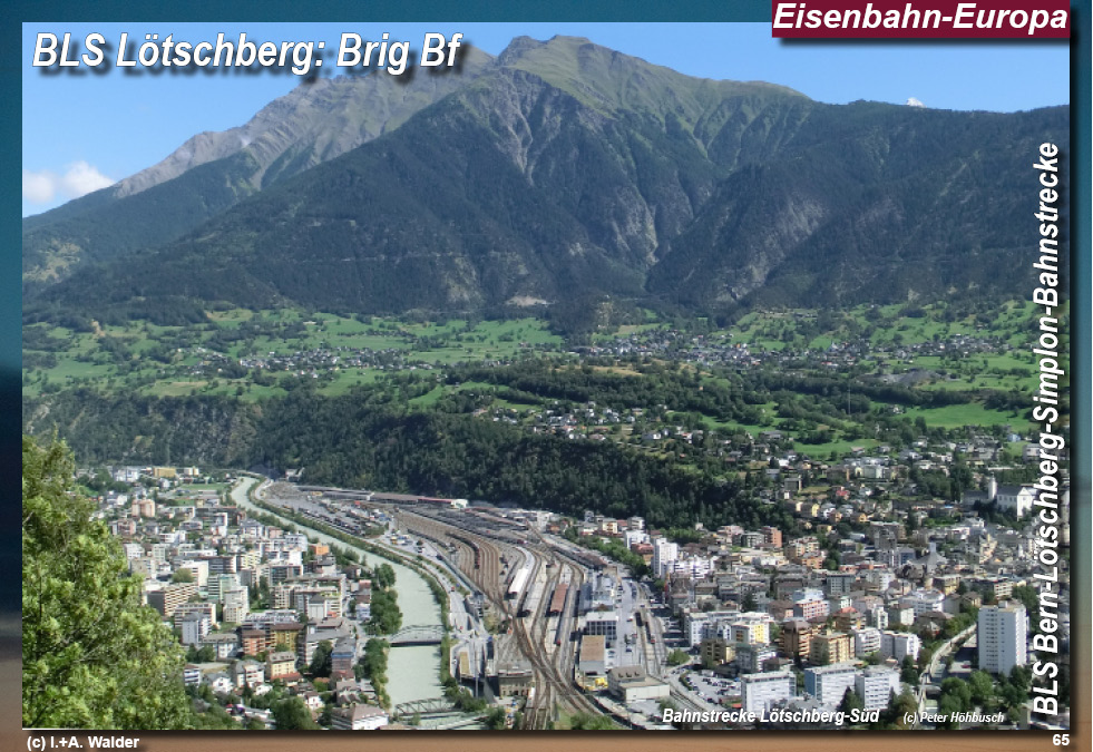 BLS Bahnstrecke Bern-Lötschberg-Simplon- Lokomotiven und Wagen