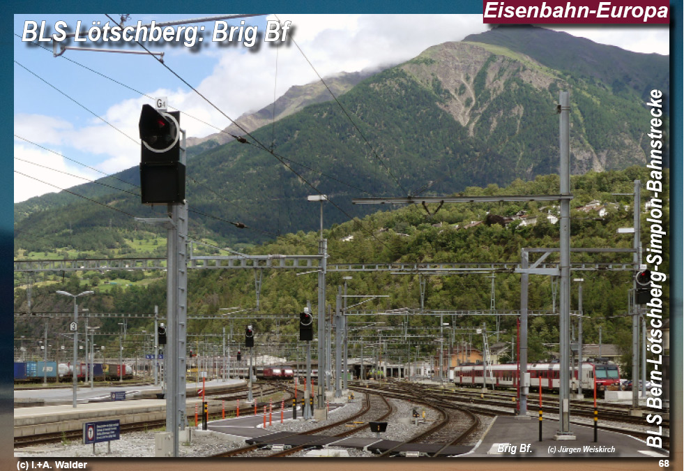 BLS Bahnstrecke Bern-Lötschberg-Simplon- Lokomotiven und Wagen