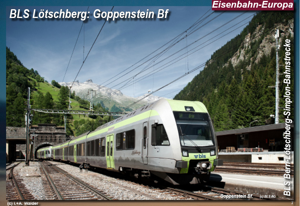 BLS Bahnstrecke Bern-Lötschberg-Simplon Goppemstein Bf. - Autoverladung