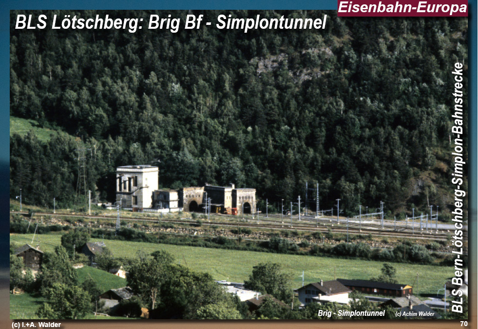 BLS Bahnstrecke Bern-Lötschberg-Simplon- Lokomotiven und Wagen
