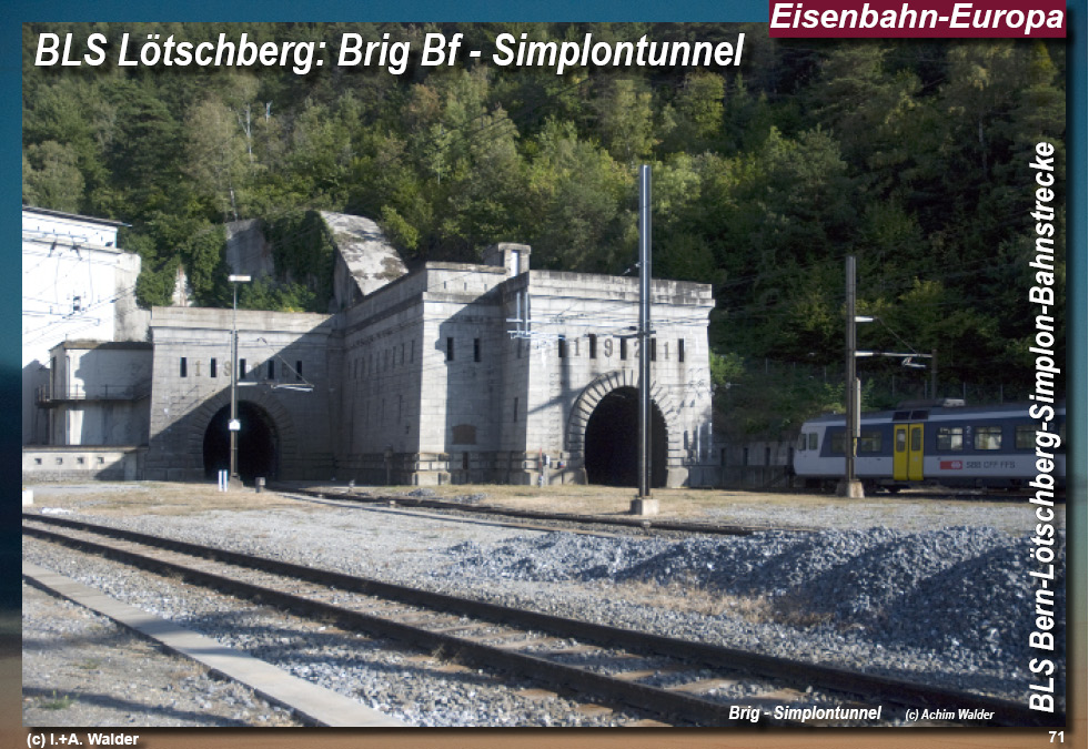 BLS Bahnstrecke Bern-Lötschberg-Simplon- Lokomotiven und Wagen