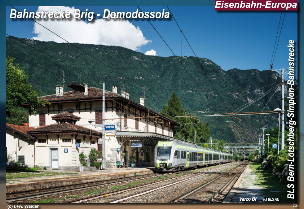 BLS Bahnstrecke Bern-Lötschberg-Simplon- Lokomotiven und Wagen