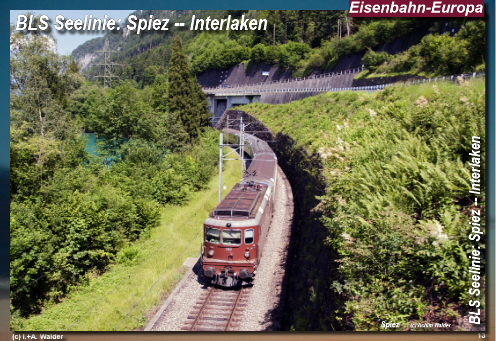 BLS Bahnstrecke Seelinie Spiez -- Interlaken