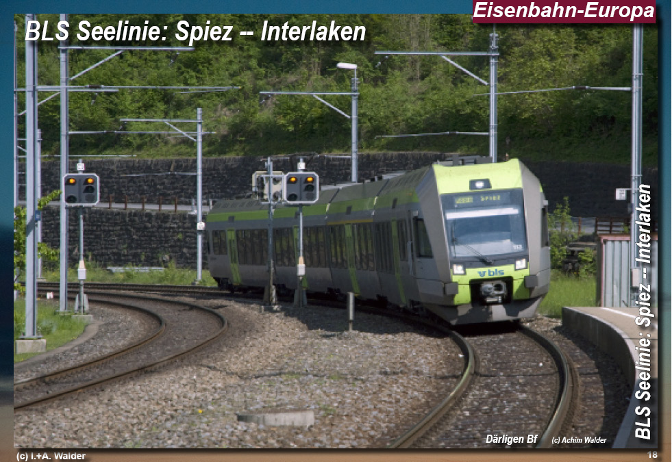 BLS Bahnstrecke Seelinie Spiez -- Interlaken