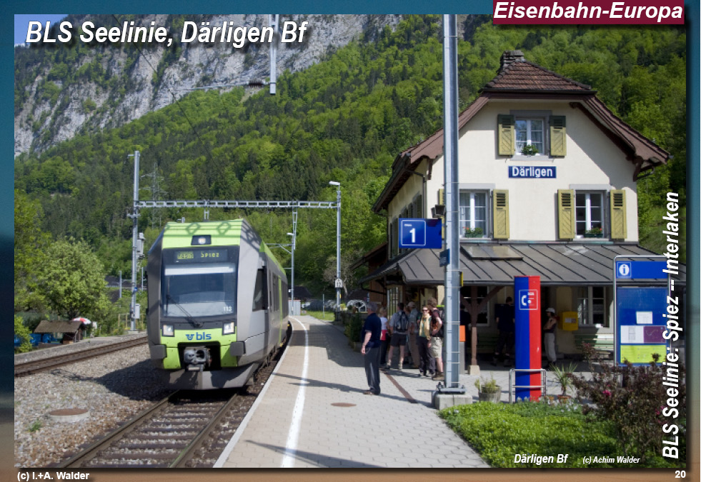 BLS Bahnstrecke Seelinie Spiez -- Interlaken