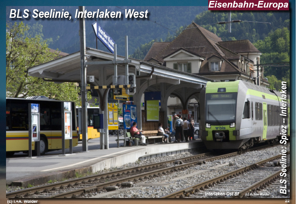 BLS Bahnstrecke Seelinie Spiez -- Interlaken