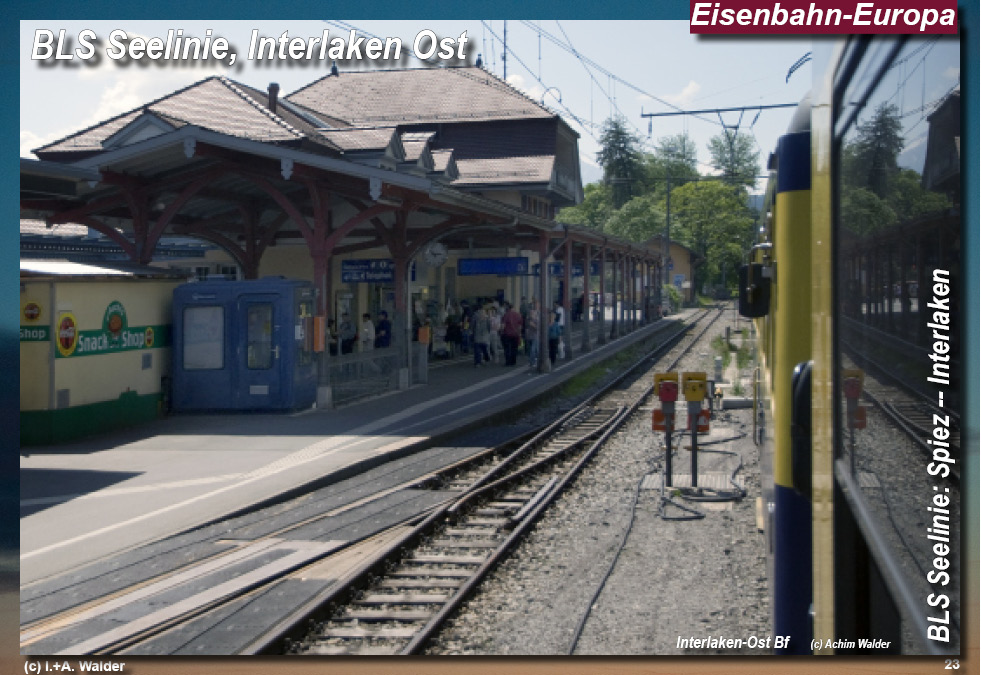 BLS Bahnstrecke Seelinie Spiez -- Interlaken