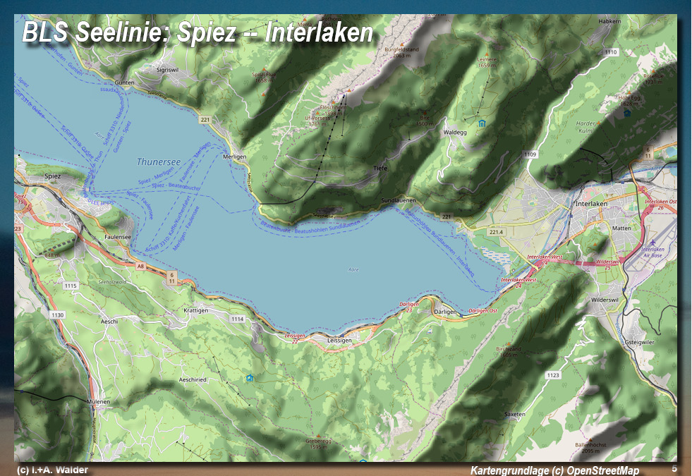 BLS Bahnstrecke Seelinie Spiez -- Interlaken