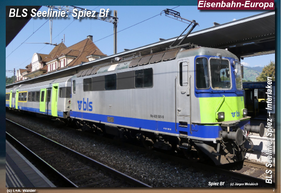 BLS Bahnstrecke Seelinie Spiez -- Interlaken