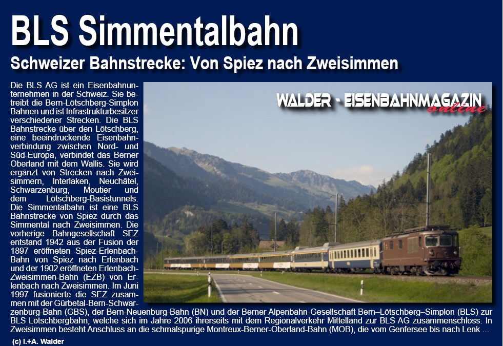 BLS Simmentalbahn Spiez -- Zweisimmen