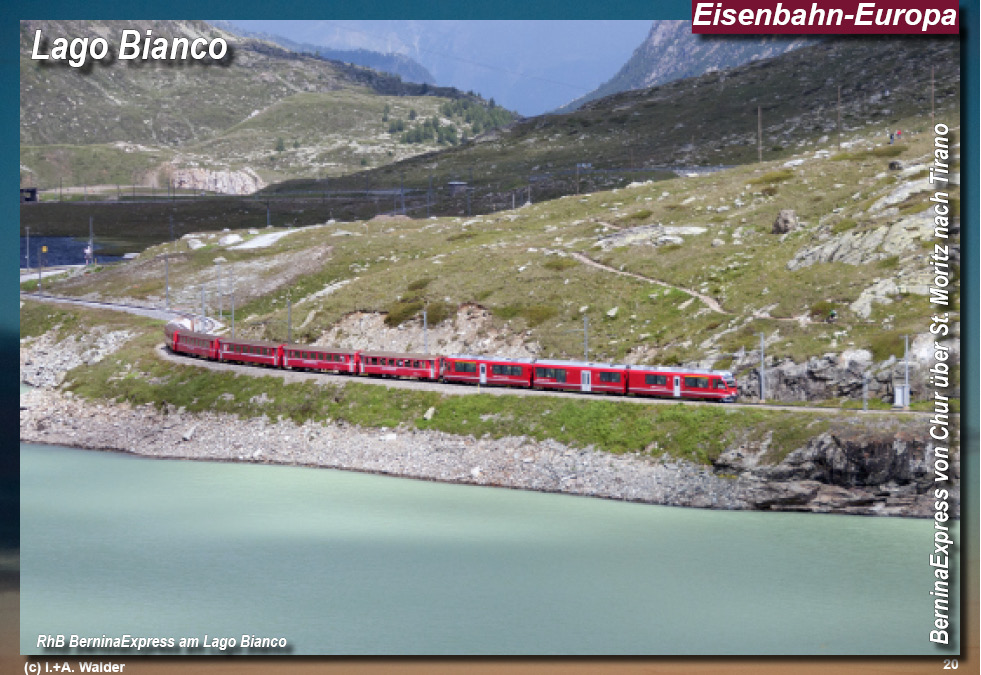 Eisenbahnmagazin Bernina Express von Chur über St. Moritz nach Tirano