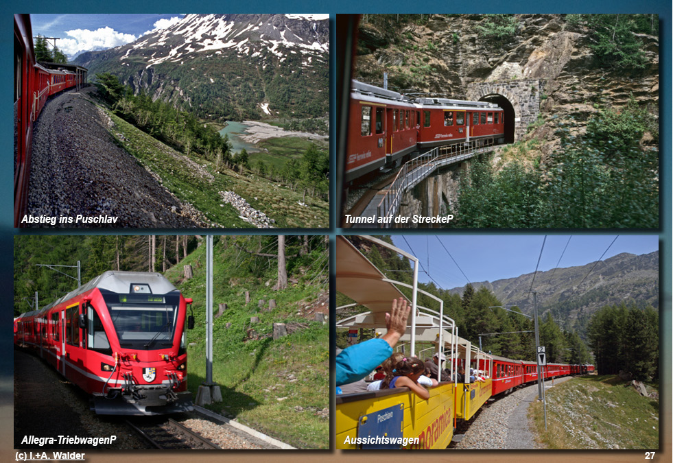 Eisenbahnmagazin Bernina Express von Chur über St. Moritz nach Tirano