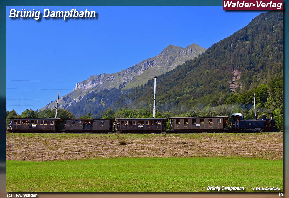 Eisenbahnnagazin Brünig Danmpfbahn
