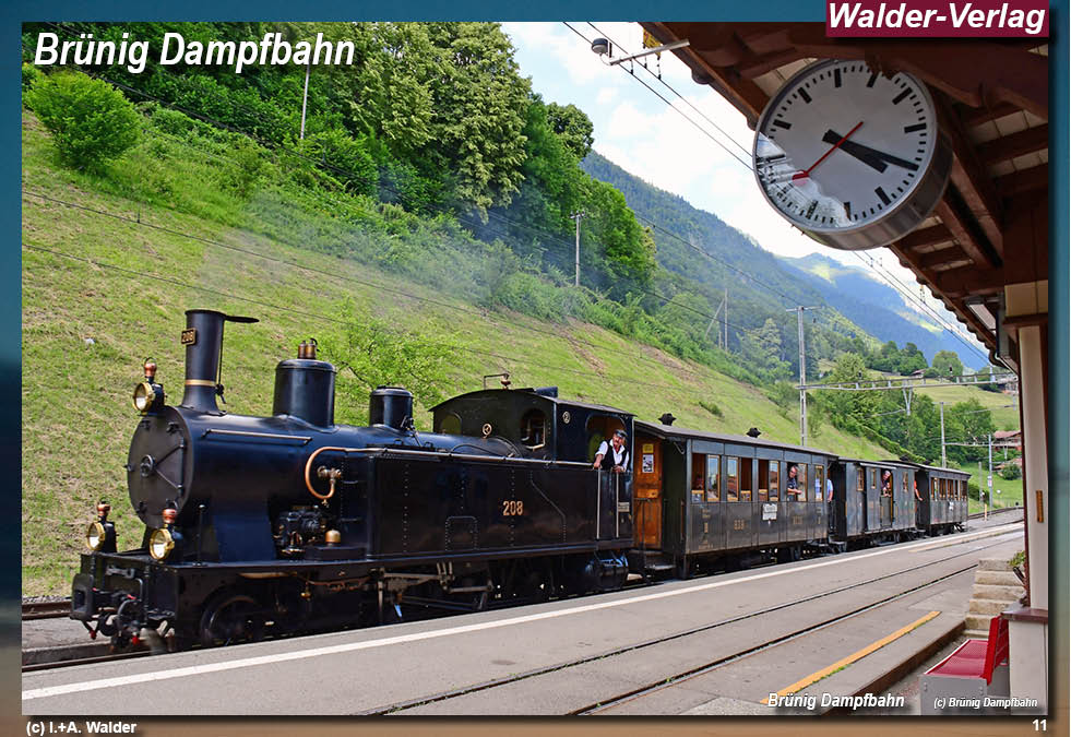 Eisenbahnnagazin Brünig Danmpfbahn