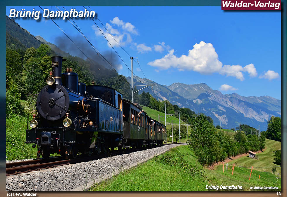 Eisenbahnnagazin Brünig Danmpfbahn