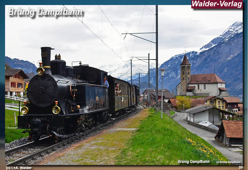 Eisenbahnnagazin Brünig Danmpfbahn
