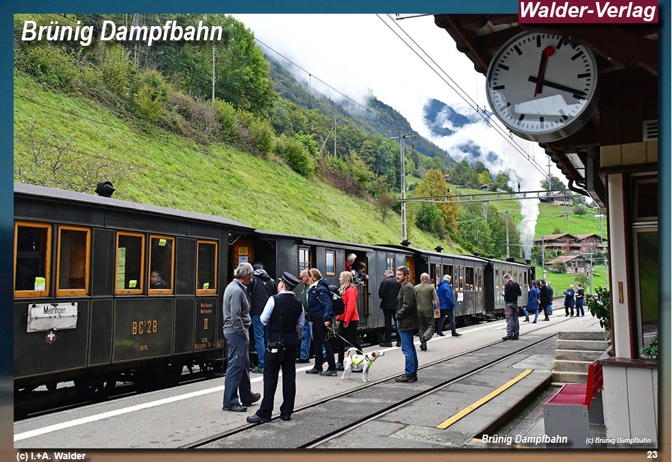 Eisenbahnnagazin Brünig Danmpfbahn