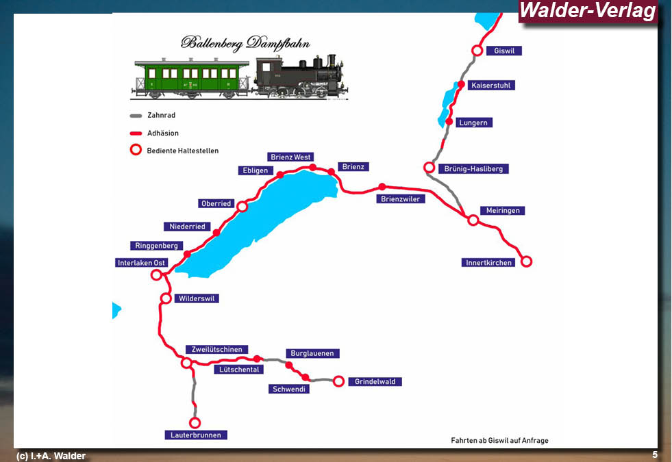 Eisenbahnnagazin Brünig Danmpfbahn