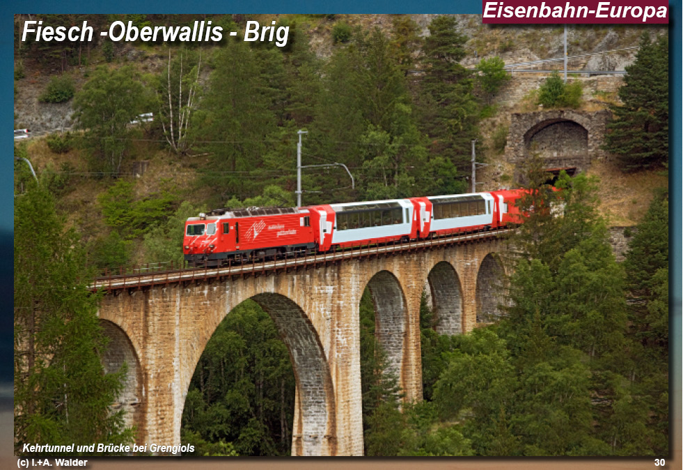 Eisenbahnmagazin Glacier Express von St. Moritz nach Zermatt