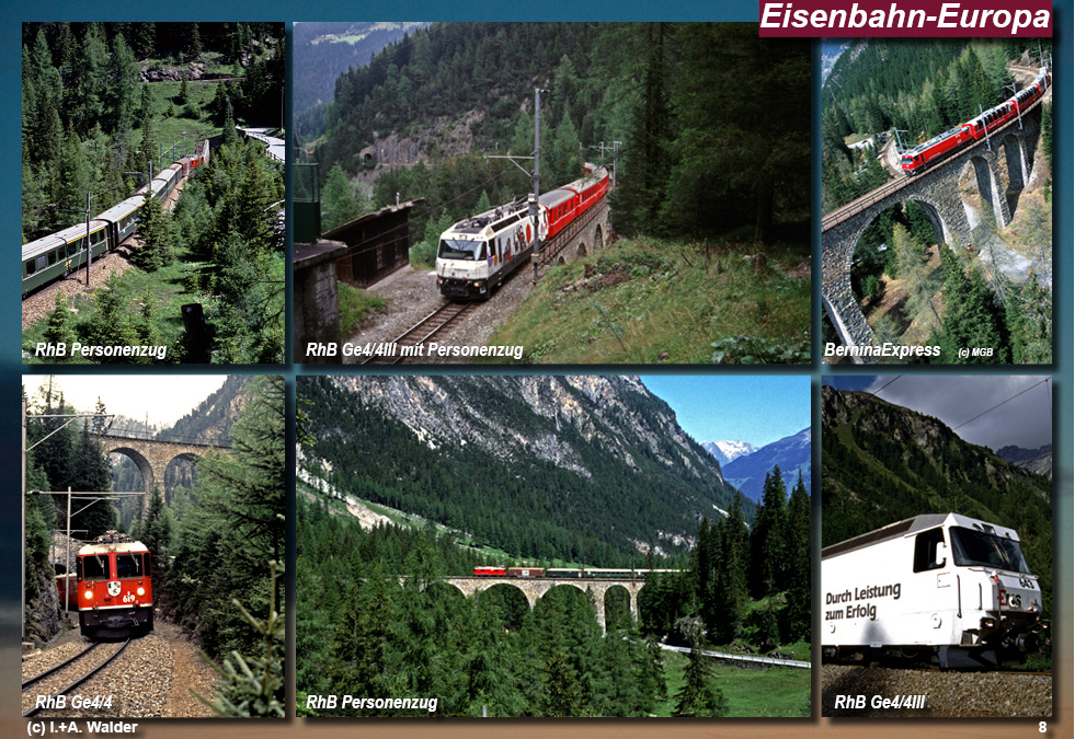 Eisenbahnmagazin Glacier Express von St. Moritz nach Zermatt