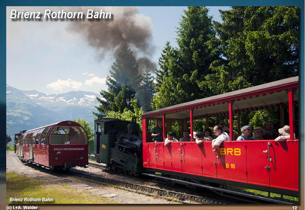 Bahnstrecke GoldenPass-Line von Zürich über Luzern, Interlaken, Spiez, Gstaad und Montreux nach Genf 
