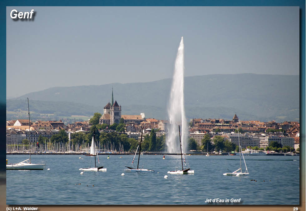 Bahnstrecke GoldenPass-Line von Zürich über Luzern, Interlaken, Spiez, Gstaad und Montreux nach Genf 