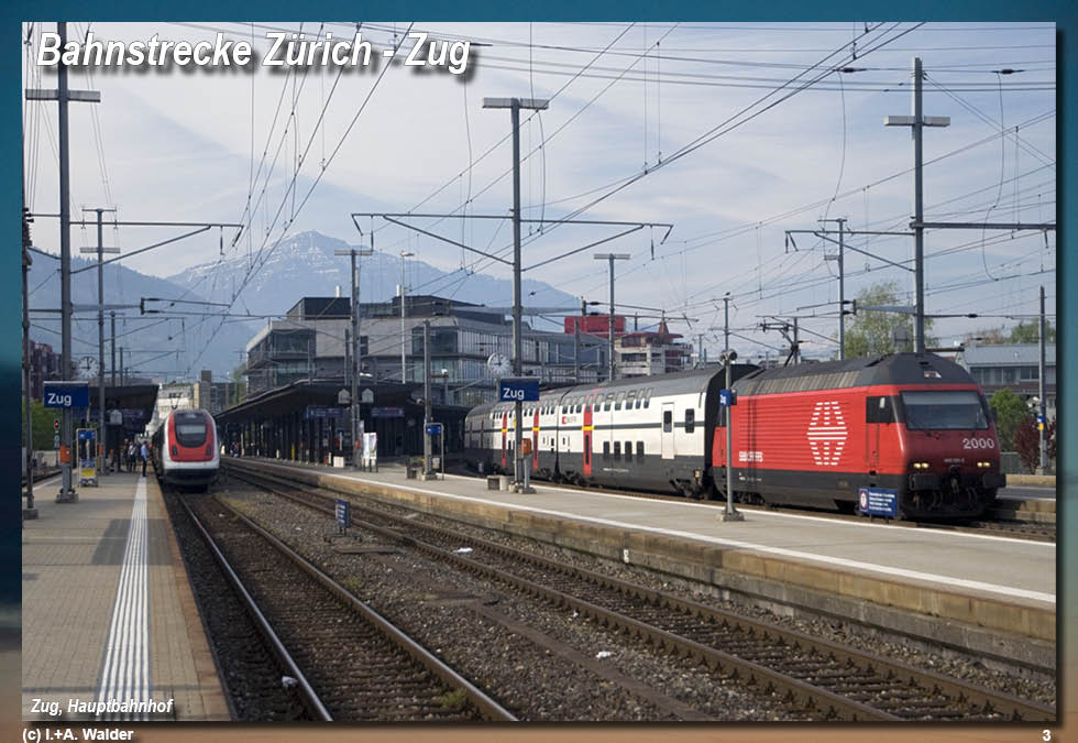 Bahnstrecke GoldenPass-Line von Zürich über Luzern, Interlaken, Spiez, Gstaad und Montreux nach Genf 