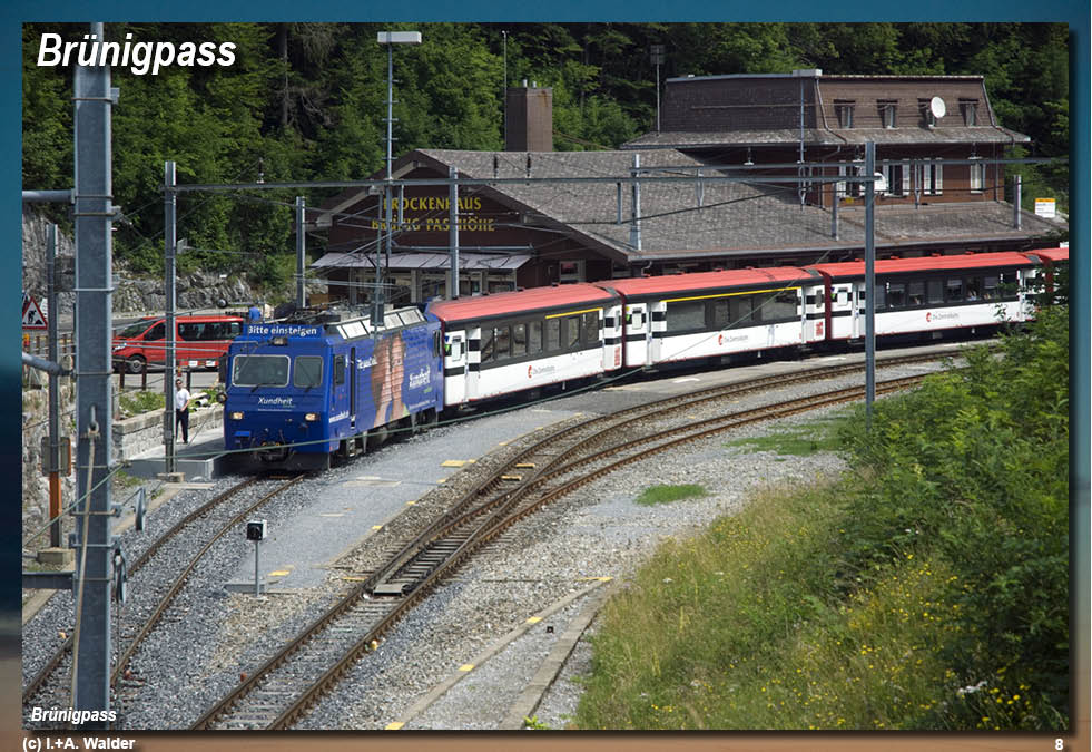 Bahnstrecke GoldenPass-Line von Zürich über Luzern, Interlaken, Spiez, Gstaad und Montreux nach Genf 