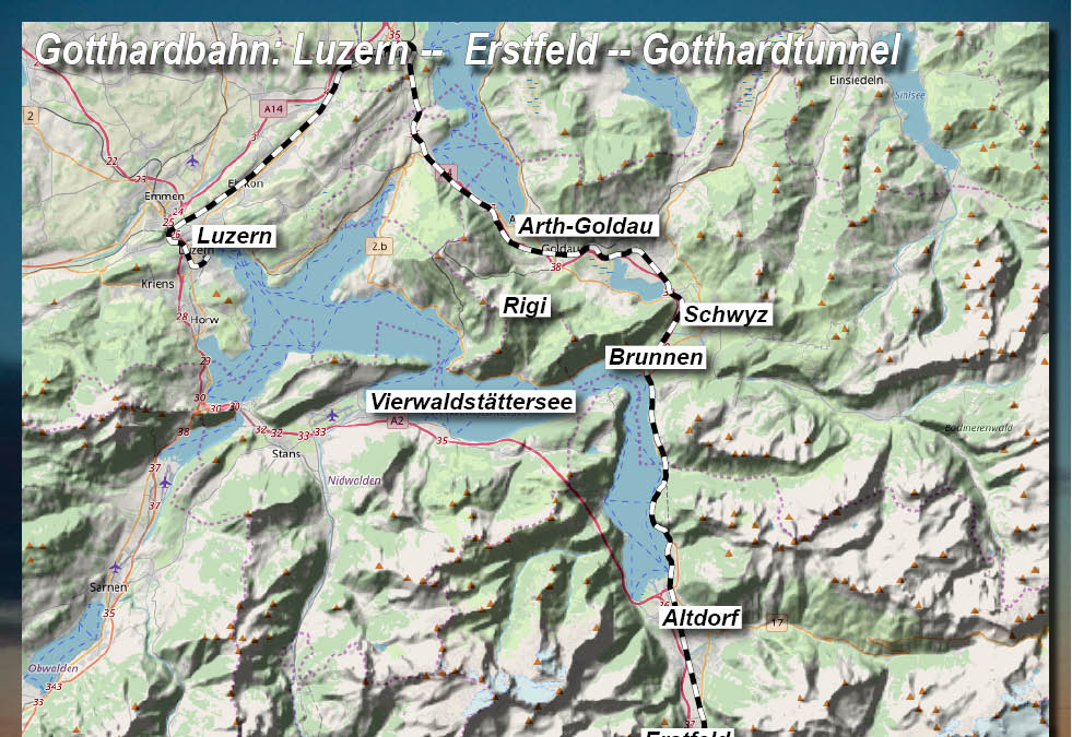 Eisenbahnmagazin SBB-Gotthardbahn-Nord Luzern--Göschenen