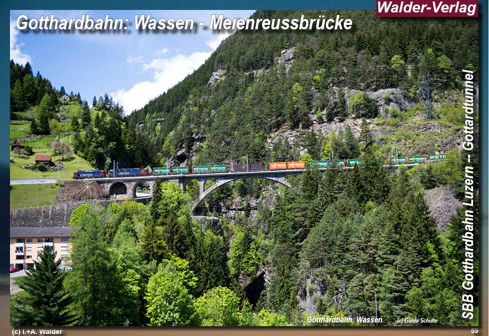 Eisenbahnmagazin SBB-Gotthardbahn-Nord Luzern--Göschenen