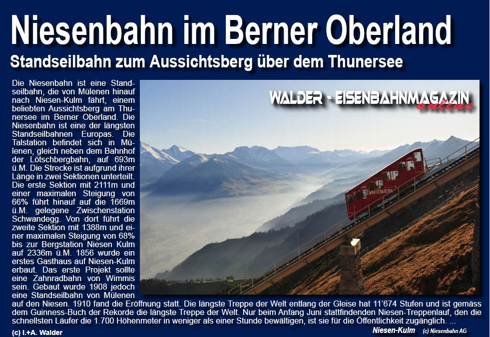 Niesenbahn im Berner Oberland