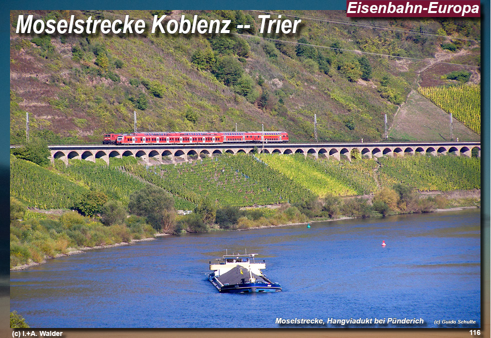 Eisenbahnmagazin Moselbahn von Koblenz nach Trier