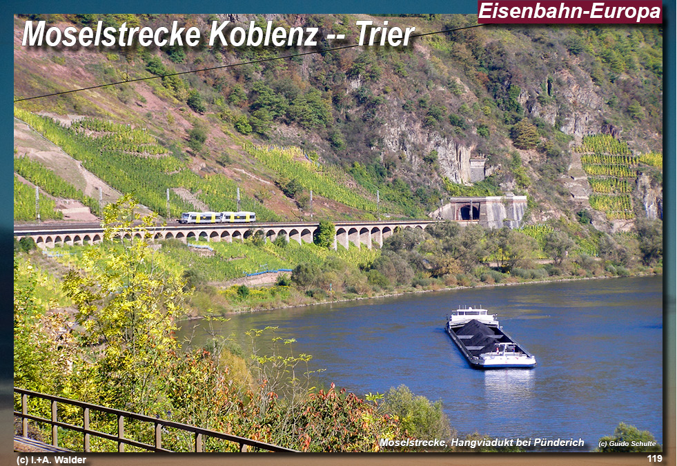 Eisenbahnmagazin Moselbahn von Koblenz nach Trier