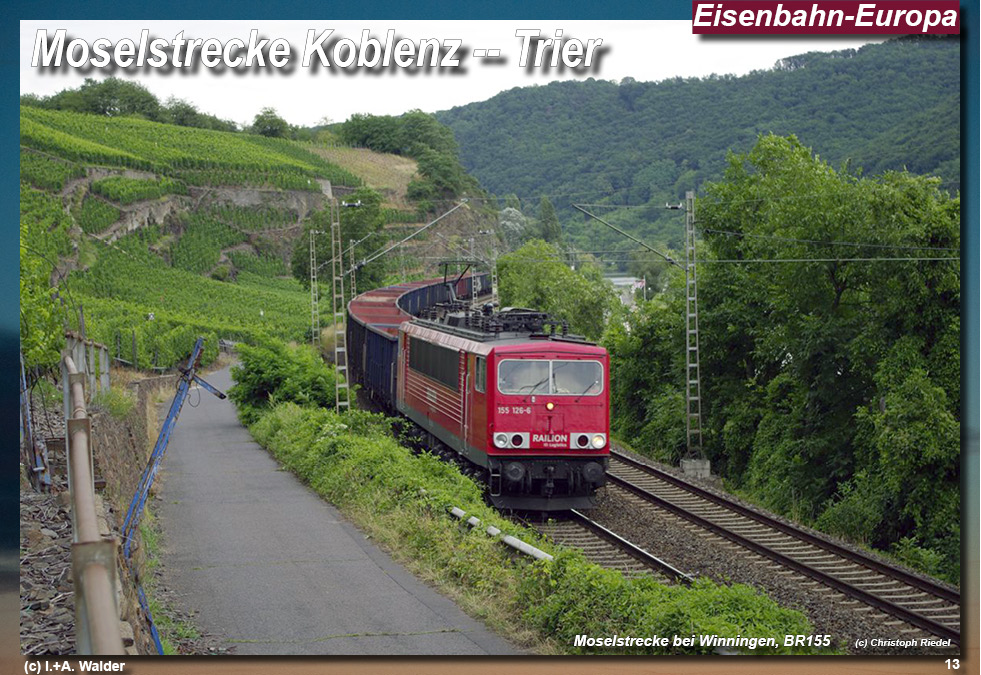 Eisenbahnmagazin Moselbahn von Koblenz nach Trier