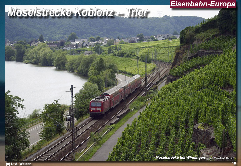 Eisenbahnmagazin Moselbahn von Koblenz nach Trier