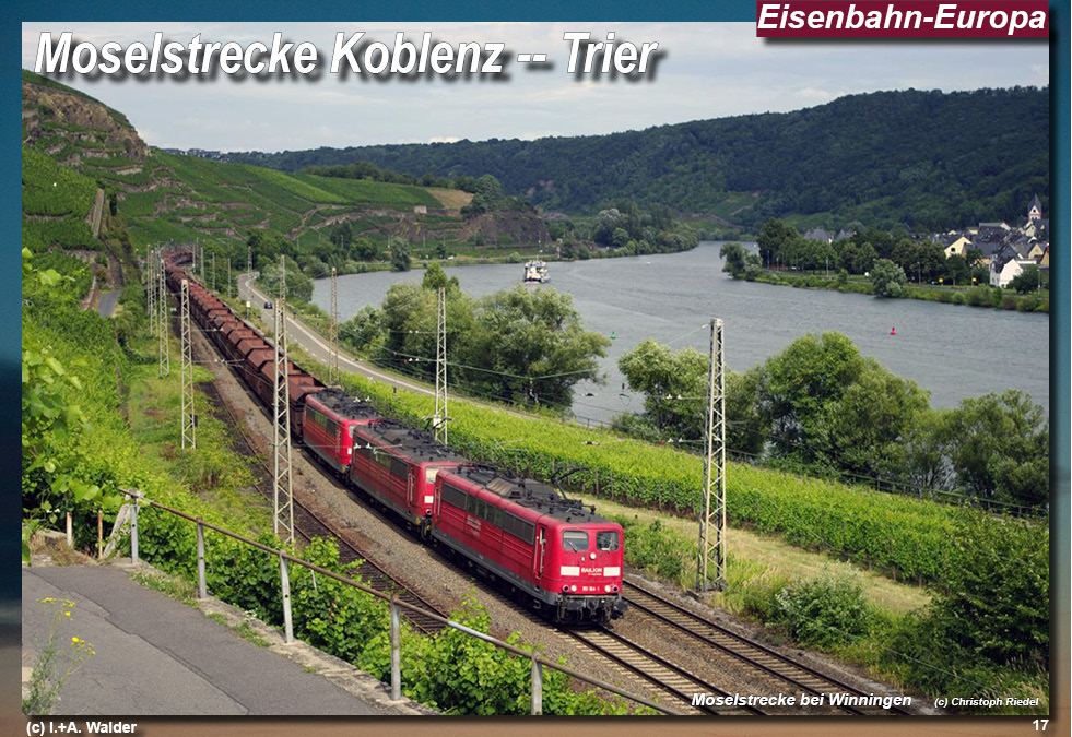 Eisenbahnmagazin Moselbahn von Koblenz nach Trier