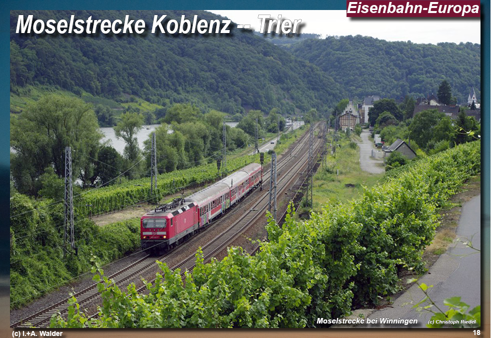 Eisenbahnmagazin Moselbahn von Koblenz nach Trier