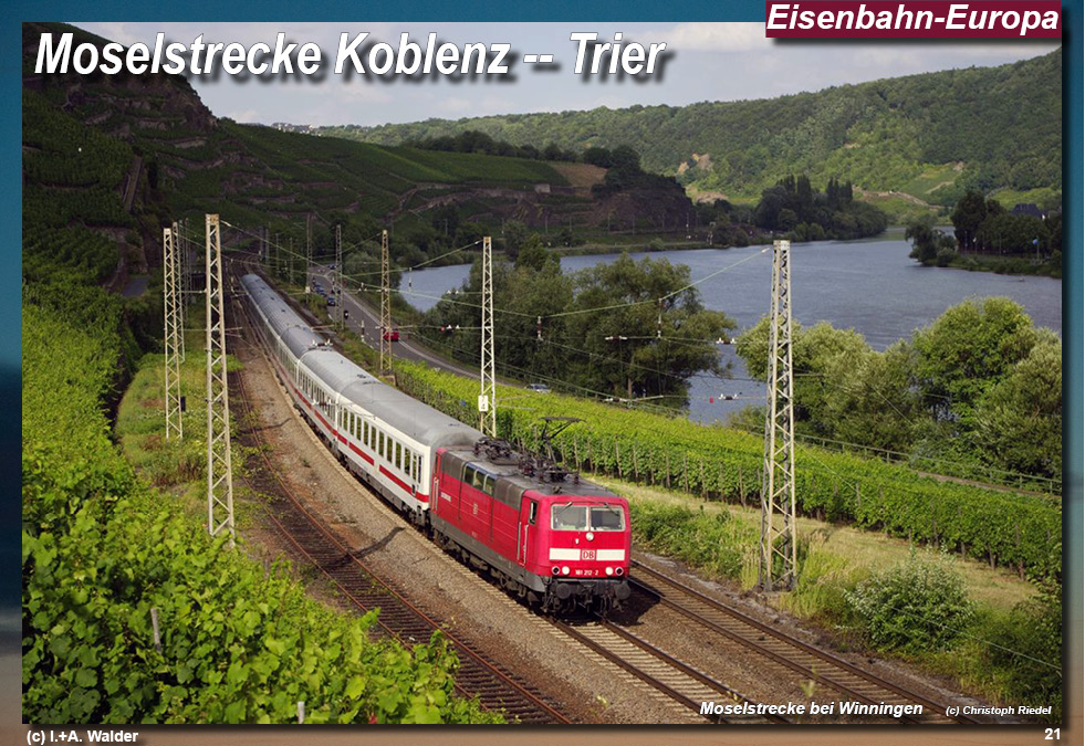 Eisenbahnmagazin Moselbahn von Koblenz nach Trier