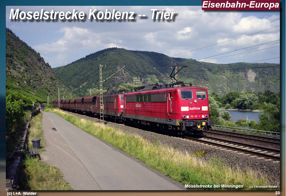 Eisenbahnmagazin Moselbahn von Koblenz nach Trier