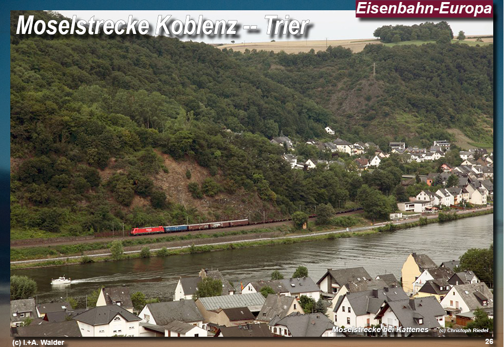 Eisenbahnmagazin Moselbahn von Koblenz nach Trier