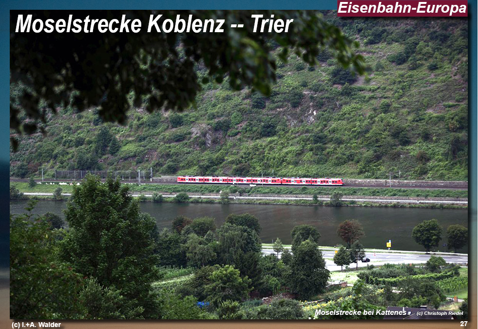 Eisenbahnmagazin Moselbahn von Koblenz nach Trier